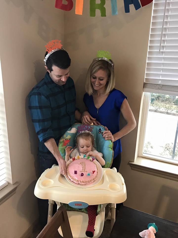 Madelyn's Gramzie threw a birthday bash for her in Fort Worth. Madelyn had lots of fun and ended the day covered in pink frosting.